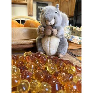 150 Acrylic Brown Orange and Yellow Mini Acorns Bowl Fillers or Crafts